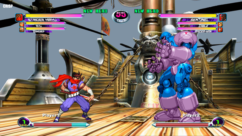 Illustration for article titled Marvel vs Capcom 2, Old Graphics vs New Graphics
